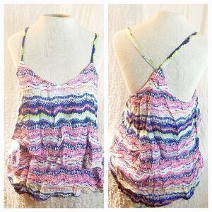 ella moss Multi-colored Layered Top Size Moss